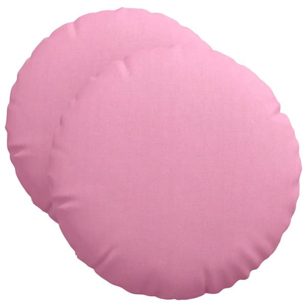 Sittkuddar 2 pcs Rosa Ø50 x 19 cm tyg