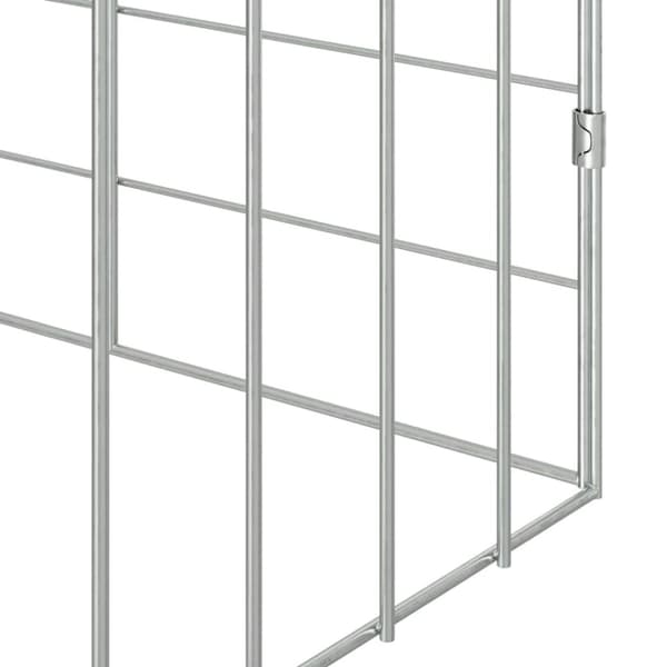 Kaninbur Silver 200 x 78 x 78 cm Galvaniserat Stål