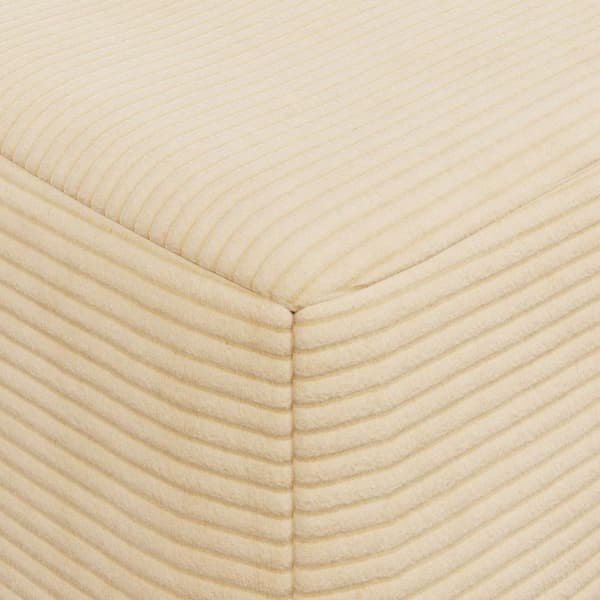 Fällbar Soffbed Gräddvit 60 x 70 x 41 cm Tyg