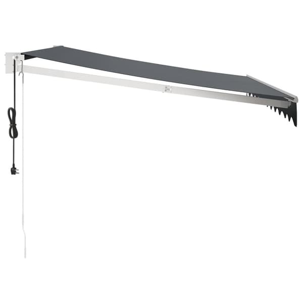 Automatisk infällbar markis antracit 3,5x2,5 m