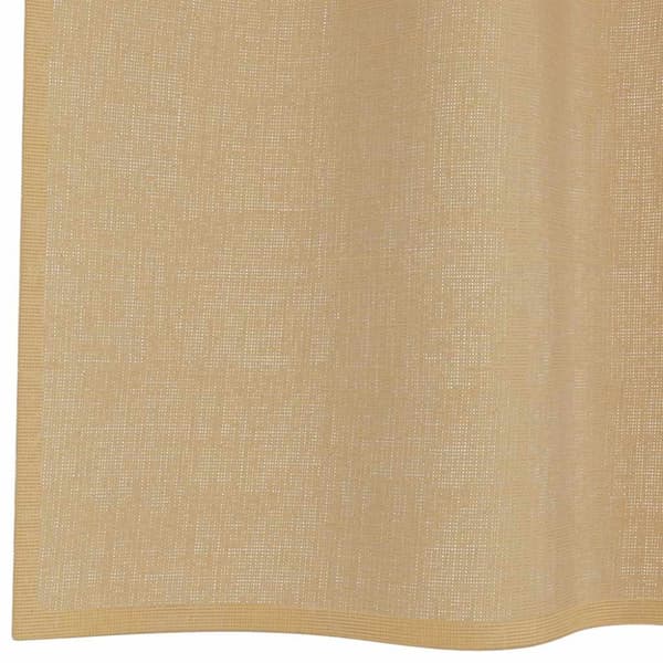 Voile gardiner med genomföringar 2 st sand