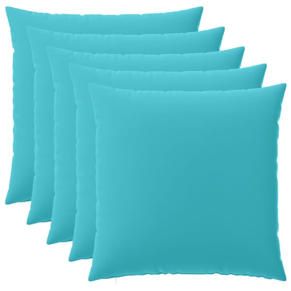 Kuddöverdrag 6 st HEERLEN Turkos 65 x 65 cm Polyester