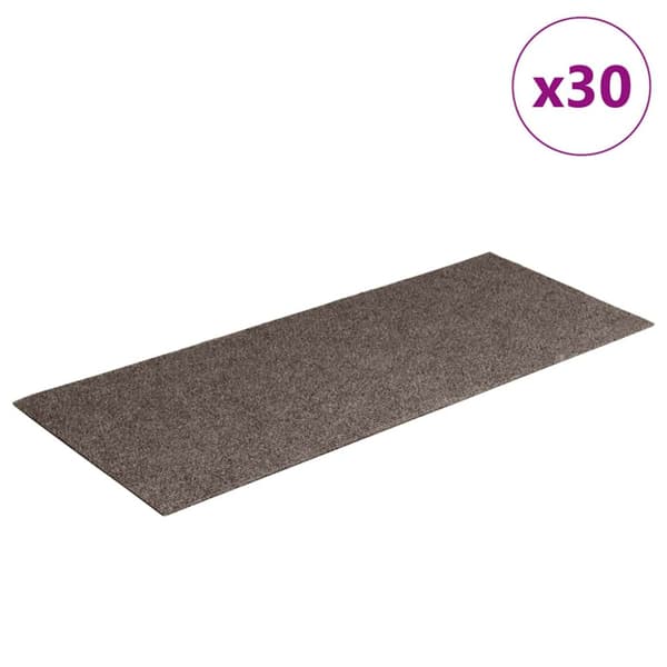 Trappmattor självhäftande 30 st 60x25 cm beige rektangulära