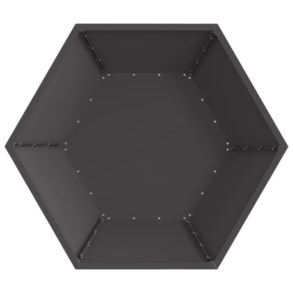 Eldstad Svart 100 x 100 x 28 cm Stål