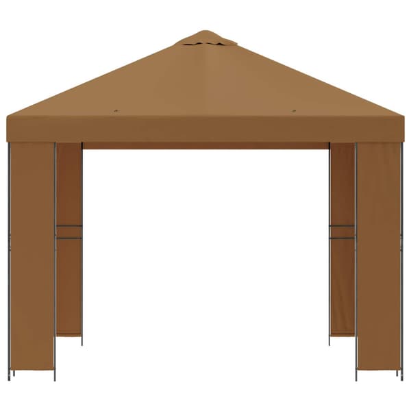 Paviljong 3 x 3 m Beige Polyester och Stål 190