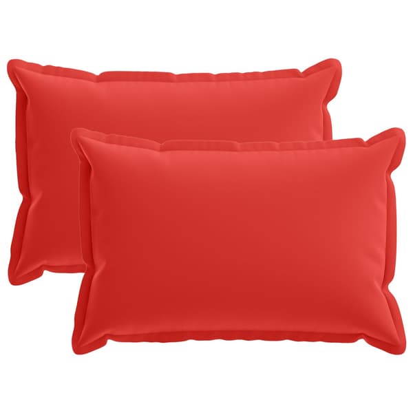 Kuddöverdrag 2 st HOUTEN Röd 40 x 60 cm Polyester