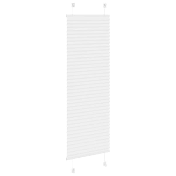 Plisserad persienn vit 50x150cm tyg bredd 49,4cm polyester