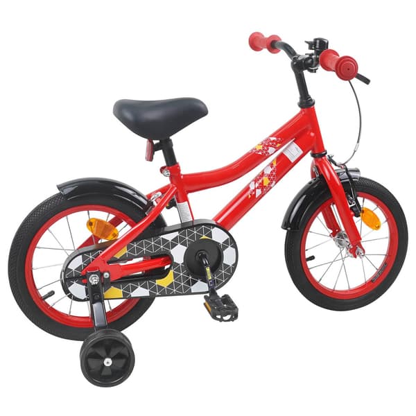 Barncykel 16 Tum för 4-6 år gamla Röd