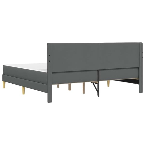 Sängram Mörkgrå 180 x 200 cm Polyester