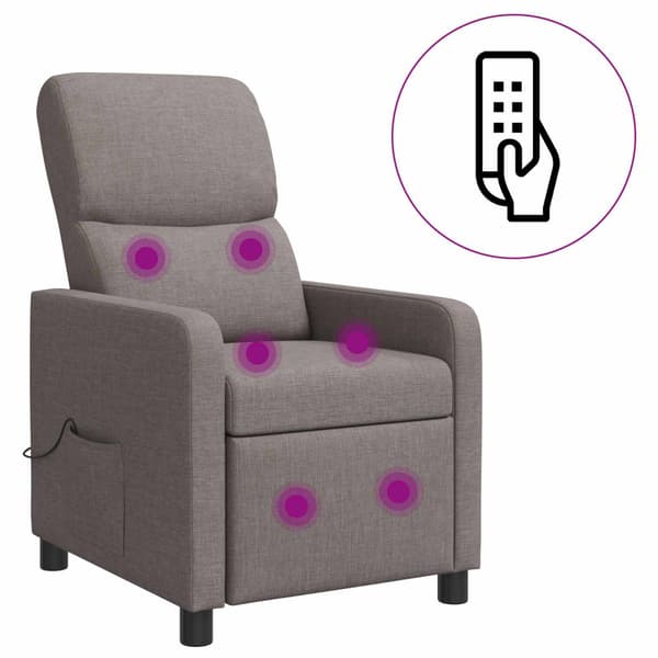 Massagefåtölj Taupe