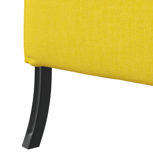 Hög Ryggsoffa 101cm Ljusgul tyg