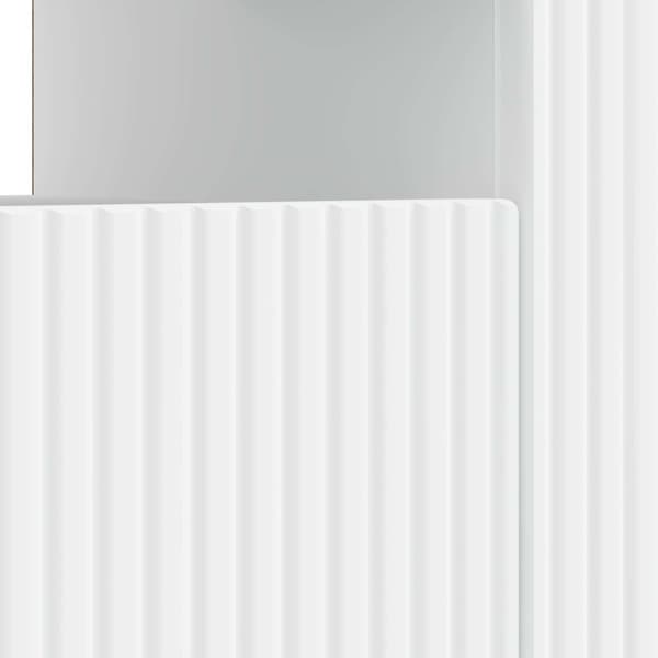 LED TV-skåp Vit Konstruerat trä