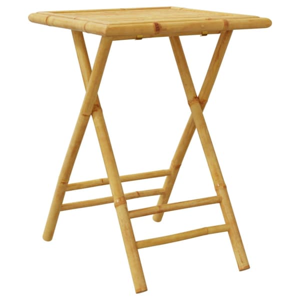 Hopfällbart trädgårdsbord 55x55x75 cm bambu