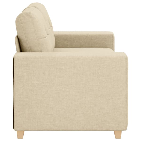 Tvåsitssoffa Kräm 160 cm tyg