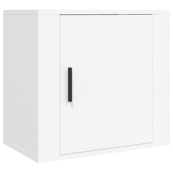 Väggmonterade sängbord 2 st vit 50x30x47 cm