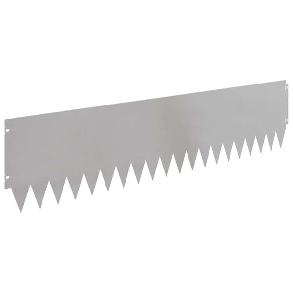 Kant för gräsmatta 20 pcs 103 x 25 cm Stål Silver