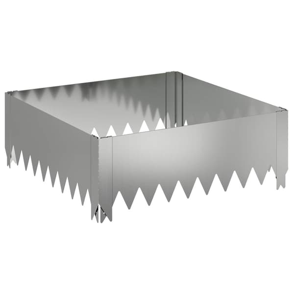 Kant för gräsmatta 60 x 60 x 20 cm Stål Silver