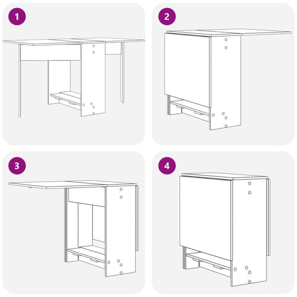 Matbord 138 x 70 x 73,5 cm Konstruerat trä Vit Rektangulär