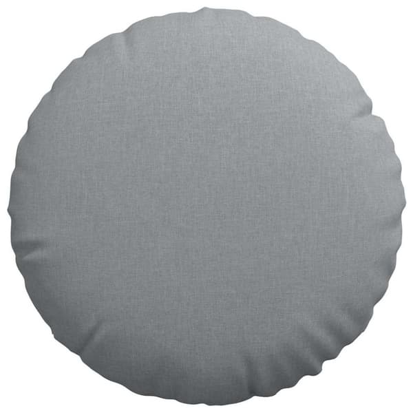Sittkuddar 2 pcs Ljusgrå Ø60 x 21 cm tyg