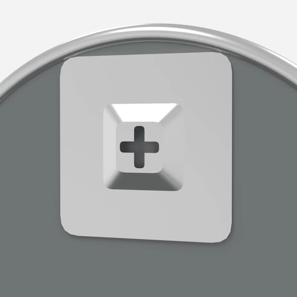 Väggspegel silver Ø 20 cm rund