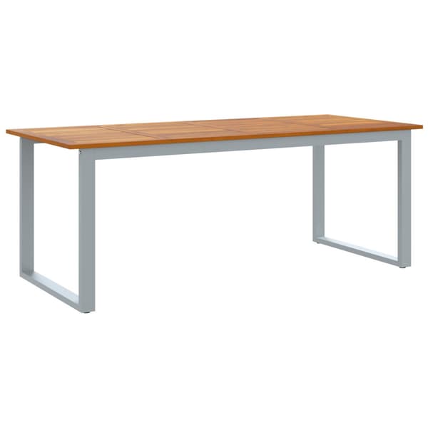 Trädgårdsmöbelset 7 pcs Grå Massivt Akaciaträ