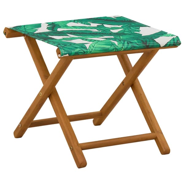Deck Chair 4 st 3 Position Massiv Eukalyptus Trä Bladmönster