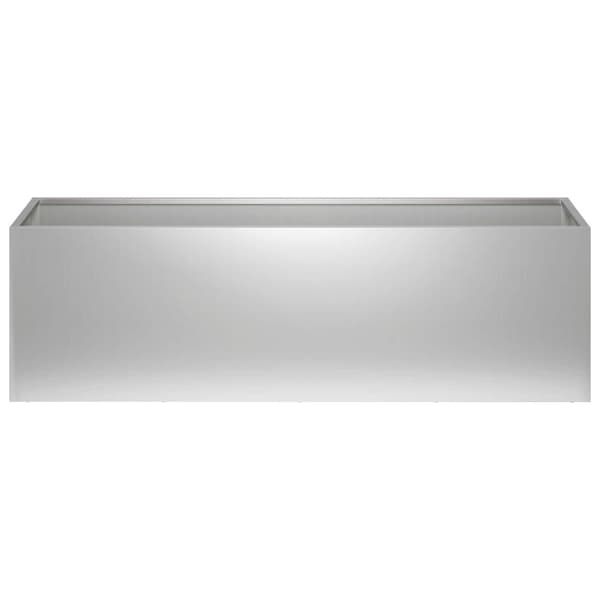 Trädgårdsplanterare Silver 80 x 30 x 30 cm Galvaniserat stål