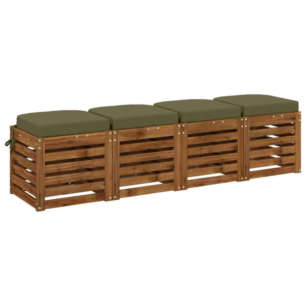 4-delade Sittkuddar SOEST 4 st 100% Polyester Olivgrön