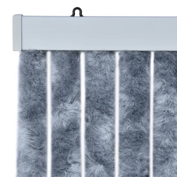 Insektsdraperi silver 90x200 cm chenille