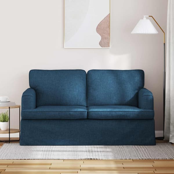 Soffa Blå 144 x 80 x 85 cm tyg