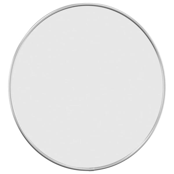Väggspegel silver Ø 40 cm rund