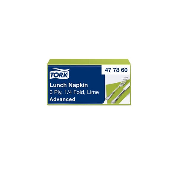 Servett TORK Lunch 3-lags lime 150/fp