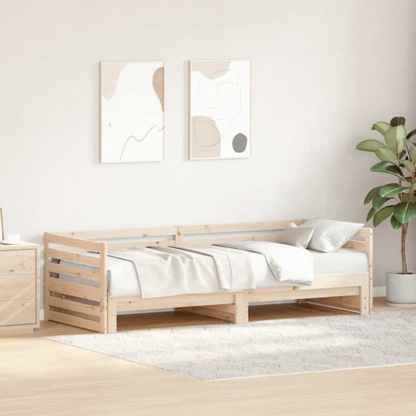 Dagbädd med utdragssäng utan madrass 80x200 cm