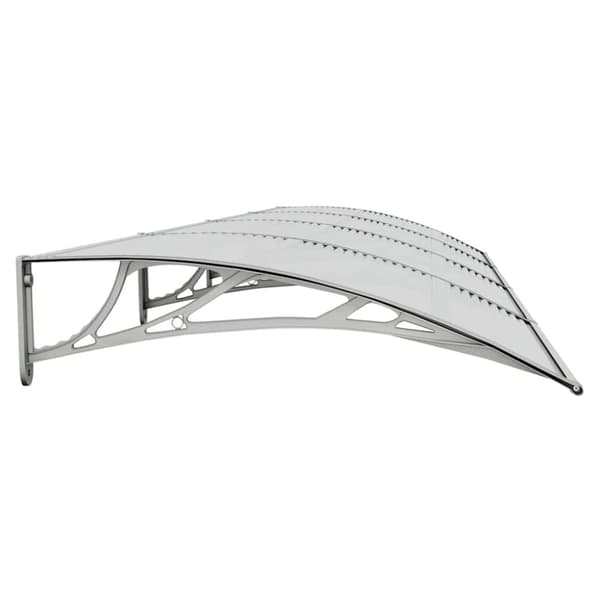 Dörrtak grå 400x100 cm polykarbonat