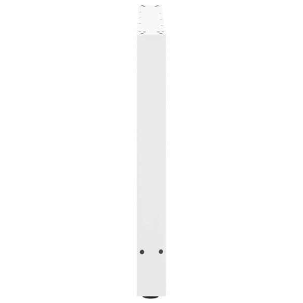 Matbordsben vita 2 st 80x(72-73) cm stål