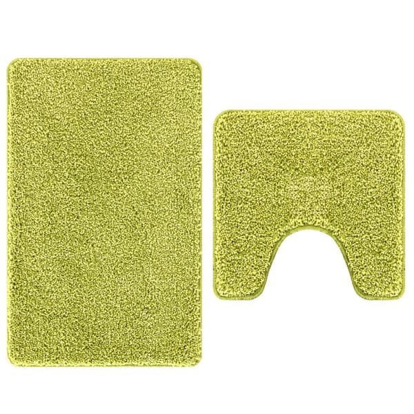 Antisklid badmatta set 2 pcs Grön PP