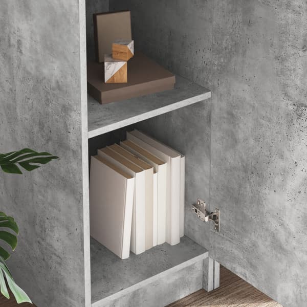Skrivbord 2 pcs Betonggrå