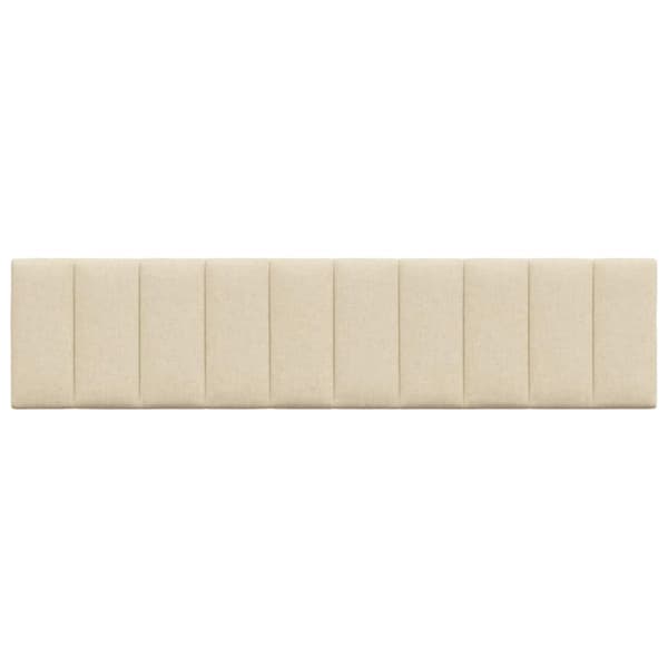Headboard Cushion "Hanko" Cream 200 cm Fabric