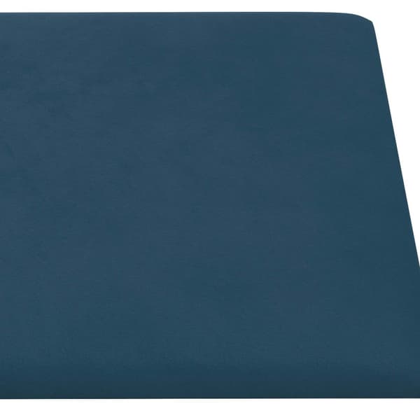 Väggsänggavel 12 pcs Blå 30 x 15 cm Sammet