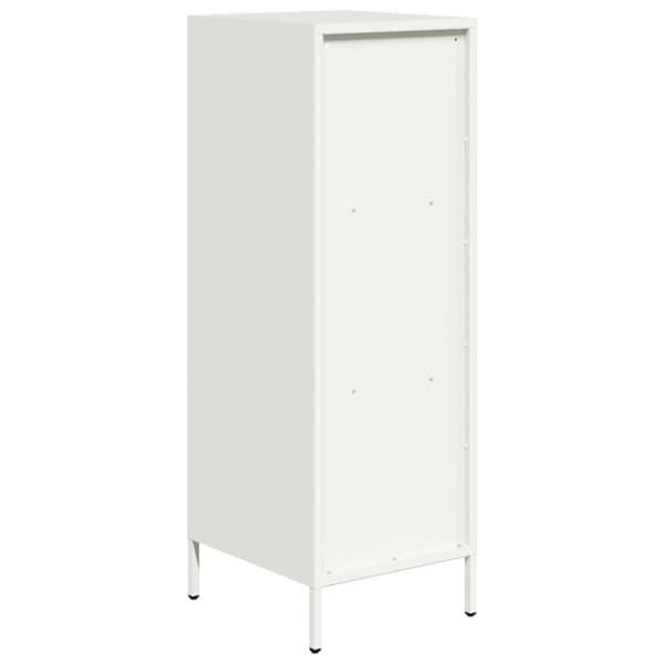Högskåp vit 35x39x103,5 cm stål