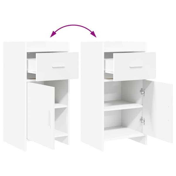 Sideboard Vit 40 x 36 x 80 cm Konstruerat trä