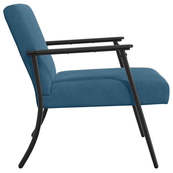 fåtölj Blå 59 x 75 x 78 cm Sammet