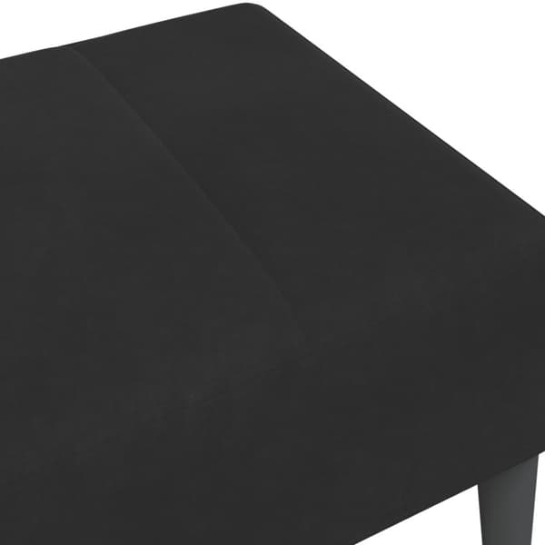 Fotpall svart 77x55x31 cm sammet