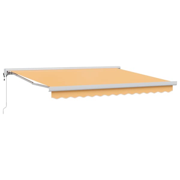 Markis Sand 500 × 300 cm Polyester och aluminium