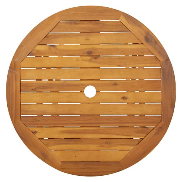 Hopfällbart trädgårdsbord 70 cm massivt akaciaträ