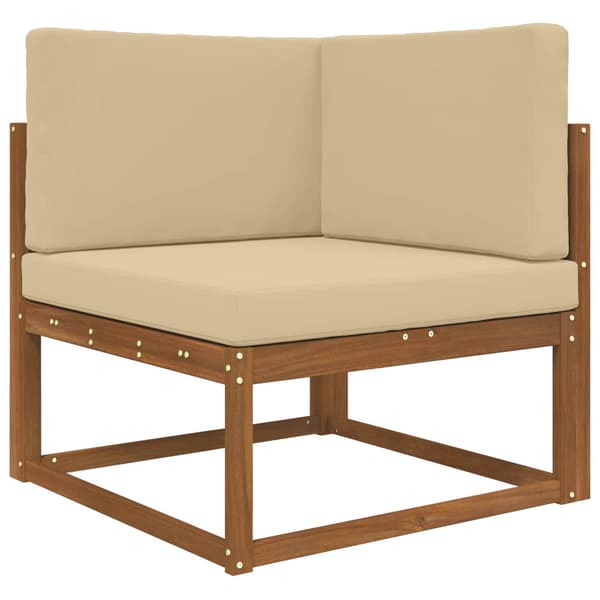 Utomhus Soffa Kudde 3 pcs Beige Polyester