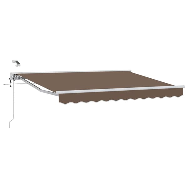 Elektrisk Retraktabel Markis Taupe 4 × 3,5 m