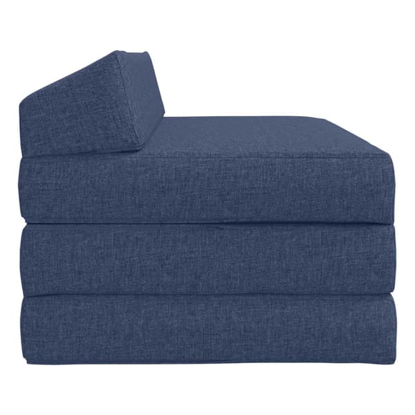 Fällbar Soffbed Blå 120 x 60 x 49 cm Tyg