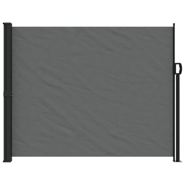 Infällbar sidomarkis antracit 160x600 cm