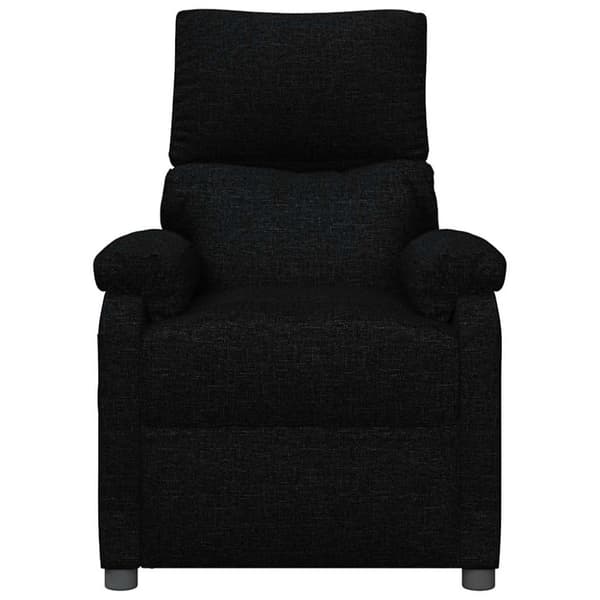 Massagefåtölj svart tyg